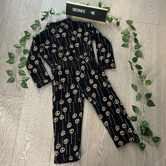 Nordstrom Cristina Martinez kids peace onesie size 4 - Picture 4 of 4